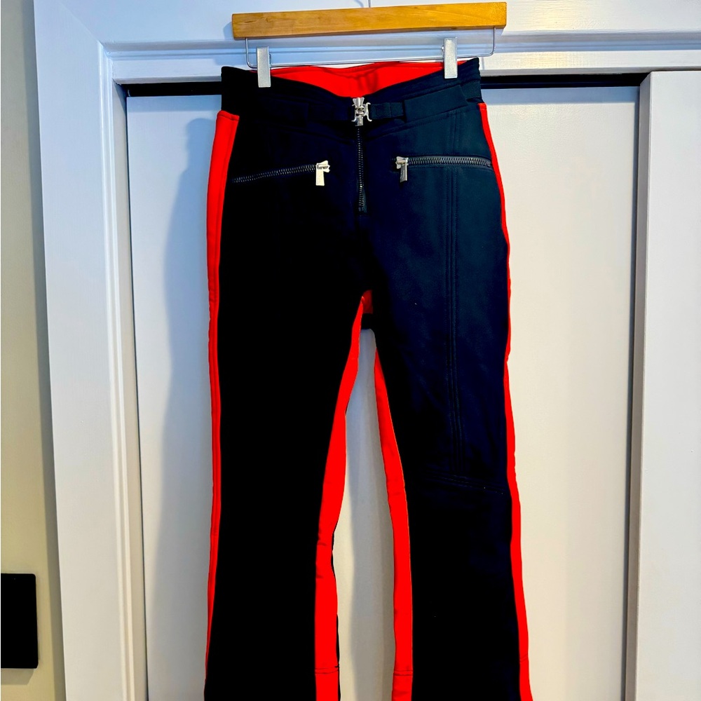 Toni Sailer - ladies - black with orange stripe sz 36